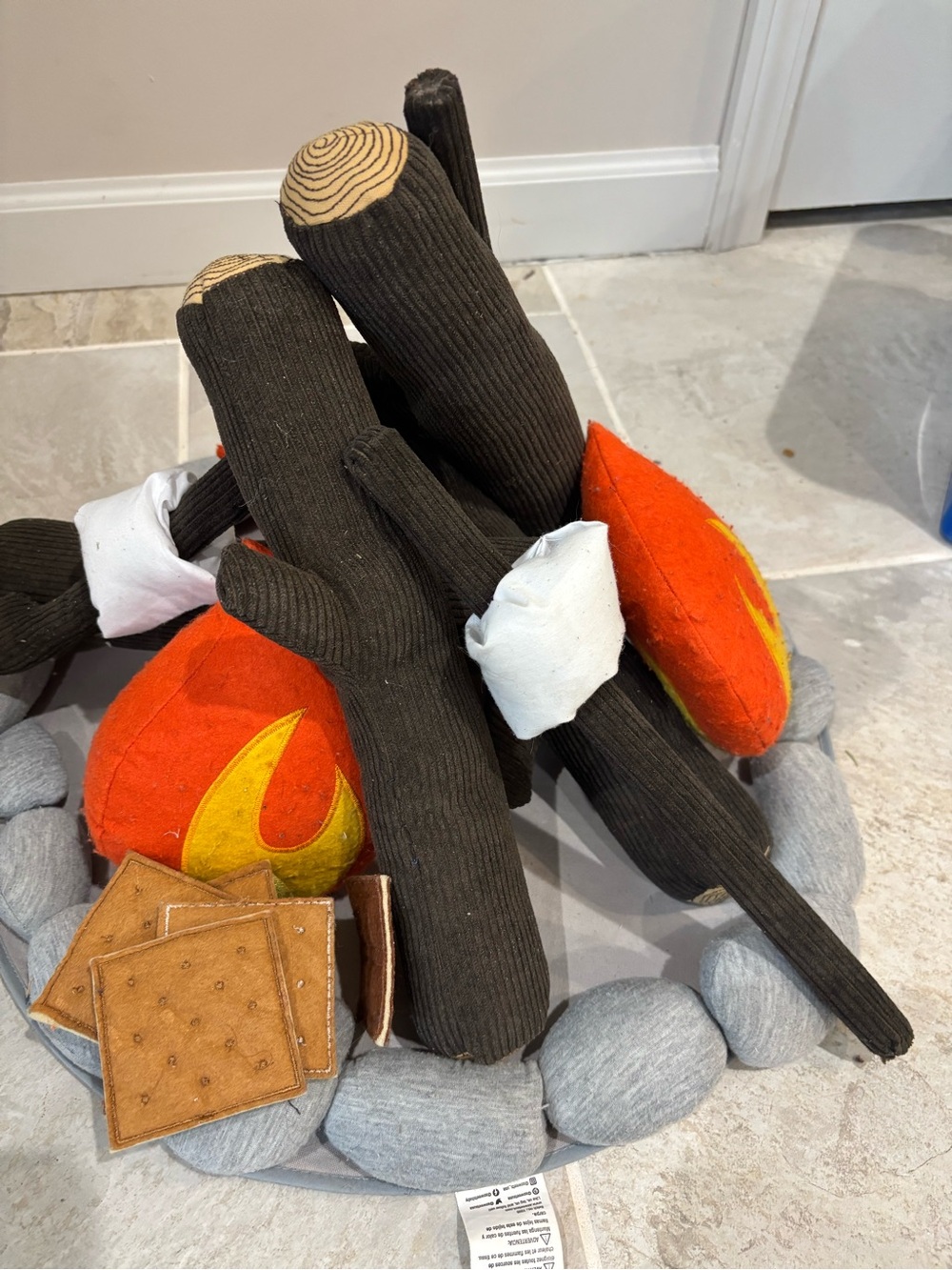 Pottery Barn Plush Campfire Playset